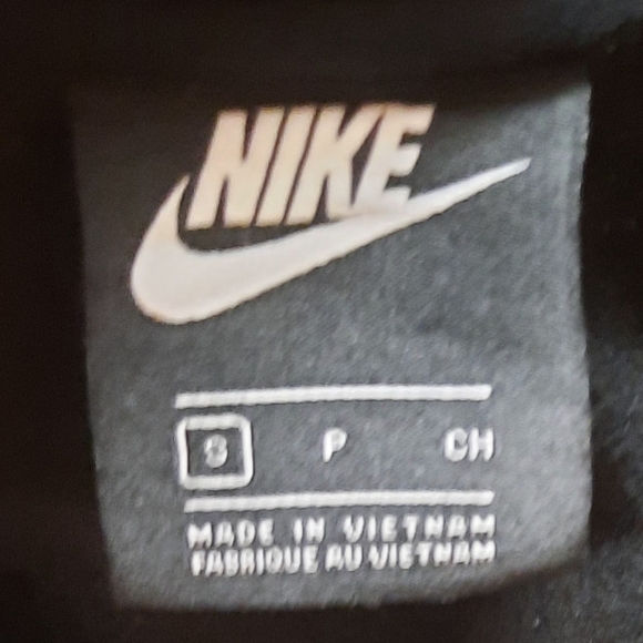 Nike Sportswear Shine Quarter Zip Crop Pullover Black Funnel Neck JUST DO IT - Picture 2 of 5